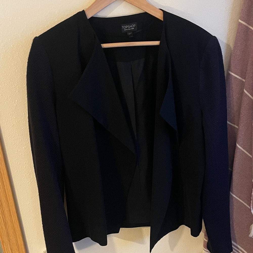 Topshop Elegant Black and Navy Blazer